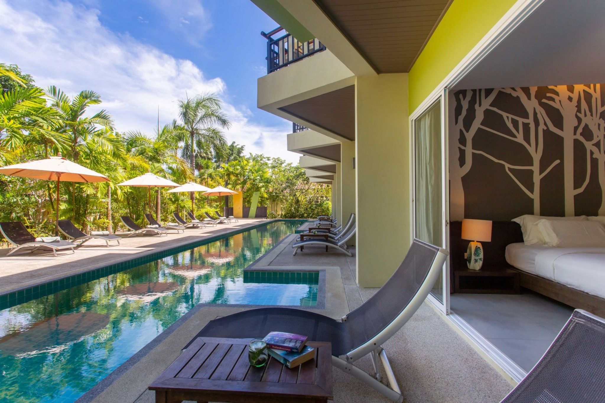 Koh Samui beach resort infinity pool sunset