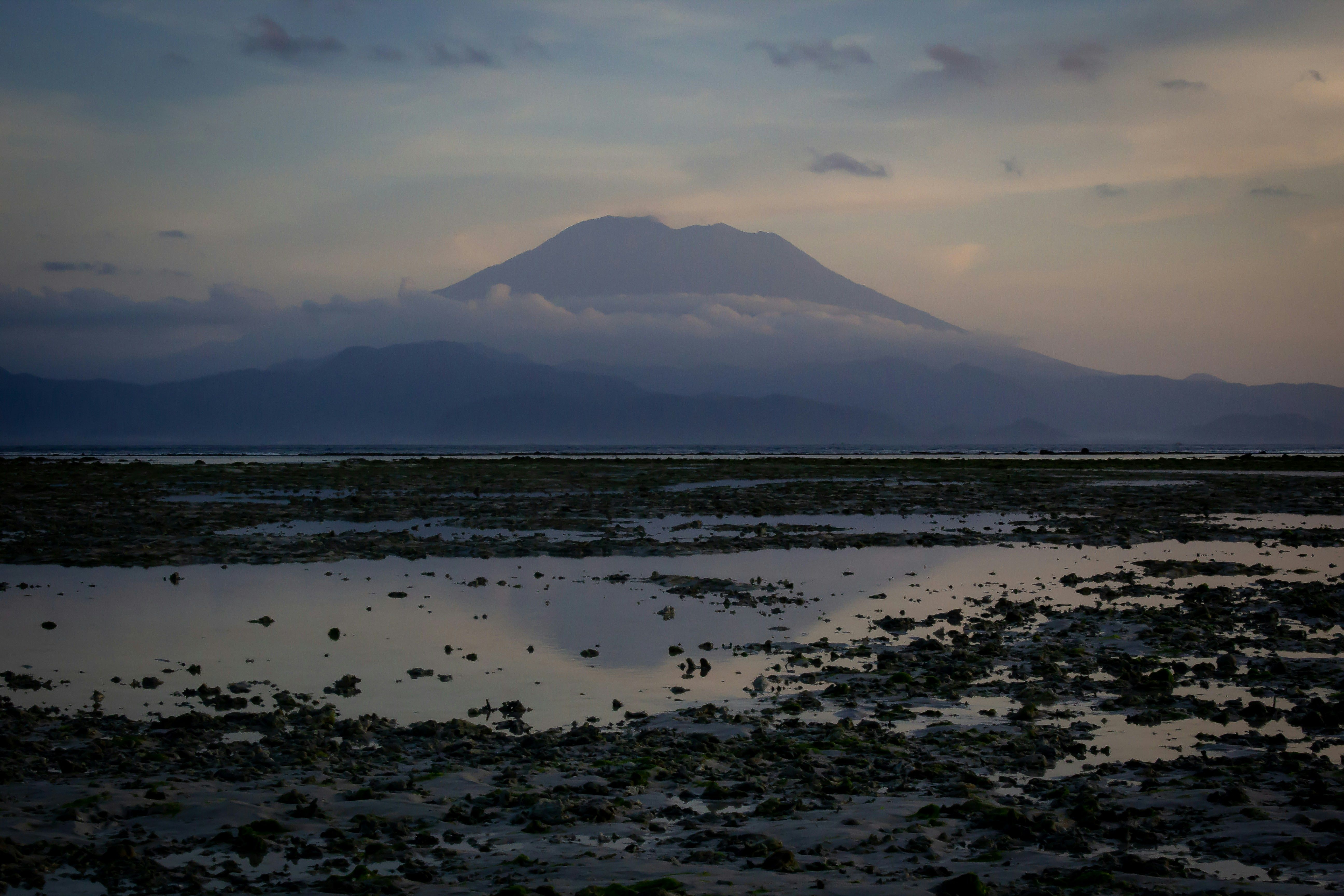 Nusa Dua Landscape — white cloud covering mountain